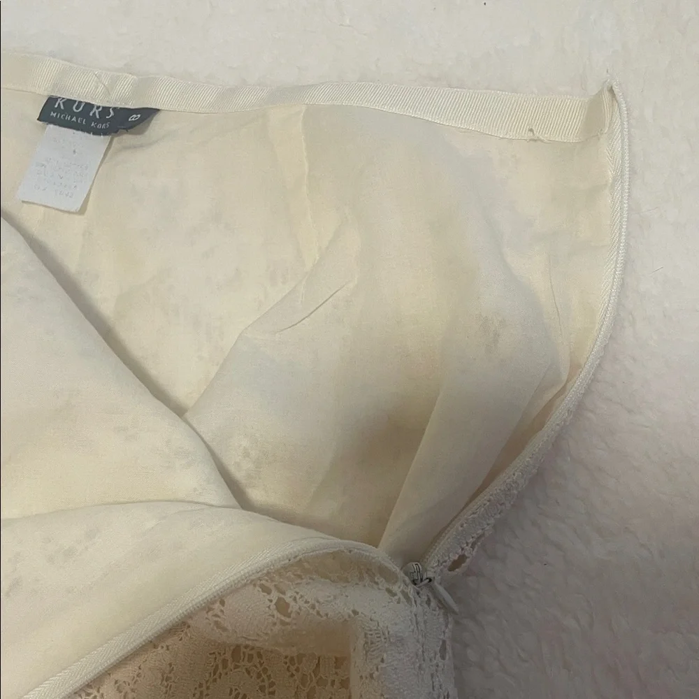 Vintage KORS Cream Lace Flare Pants • Boho Bridal Festival Statement Pants